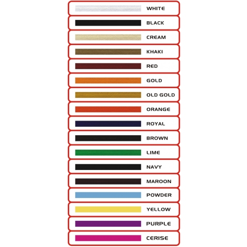 BIAS BINDING COLORS