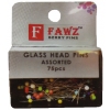 GLASS HEAD PINS