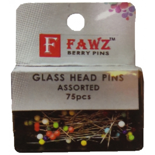 GLASS HEAD PINS