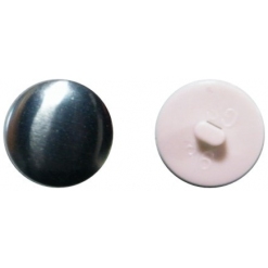 ALUMINIUM BUTTONS WITH PLASTIC BACK