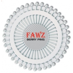 BERRY PINS PEARL WHITE