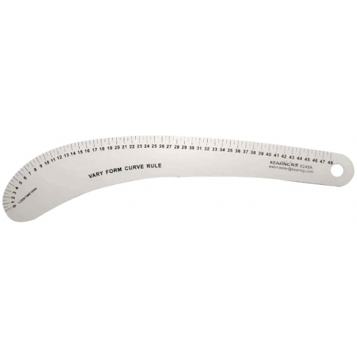 METAL RULER FRENCH CURVE LARGE 48CM